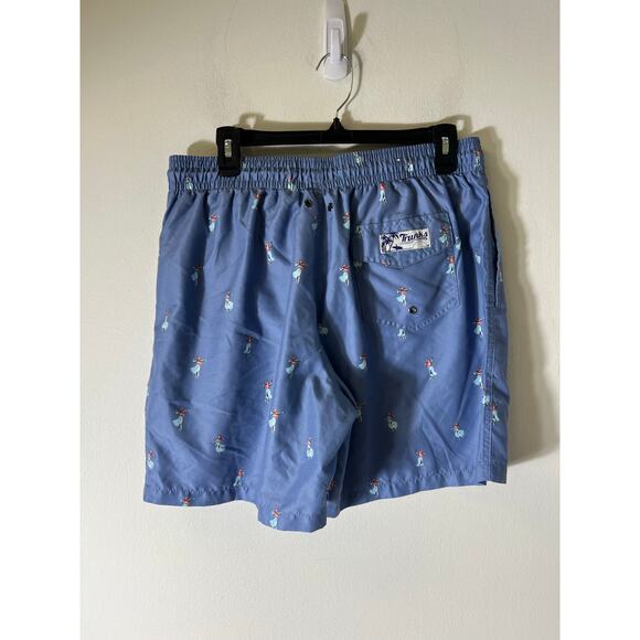 Men's Trunks Blue Hulu Girls Swim Trunks Sz L - Picture 2 of 3